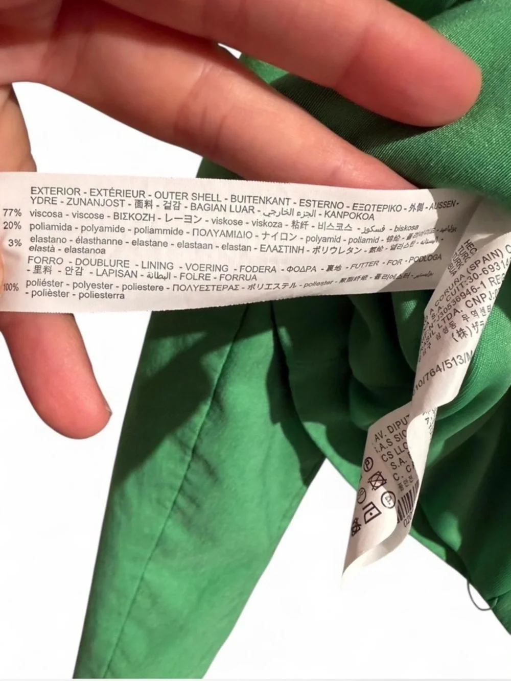 Zara Bright Green Off-Shoulder Top with Spaghetti Straps - Picture 4 of 4